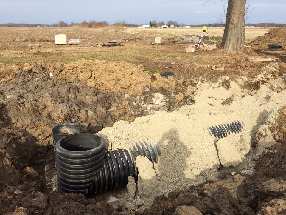 Drainage and trenching work
