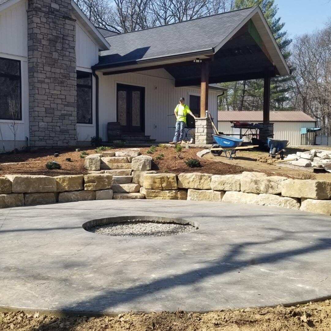 Patio installation project