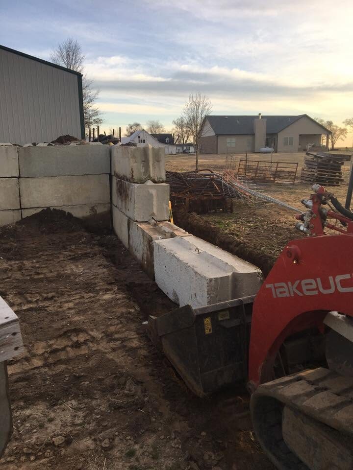 Retaining wall construction